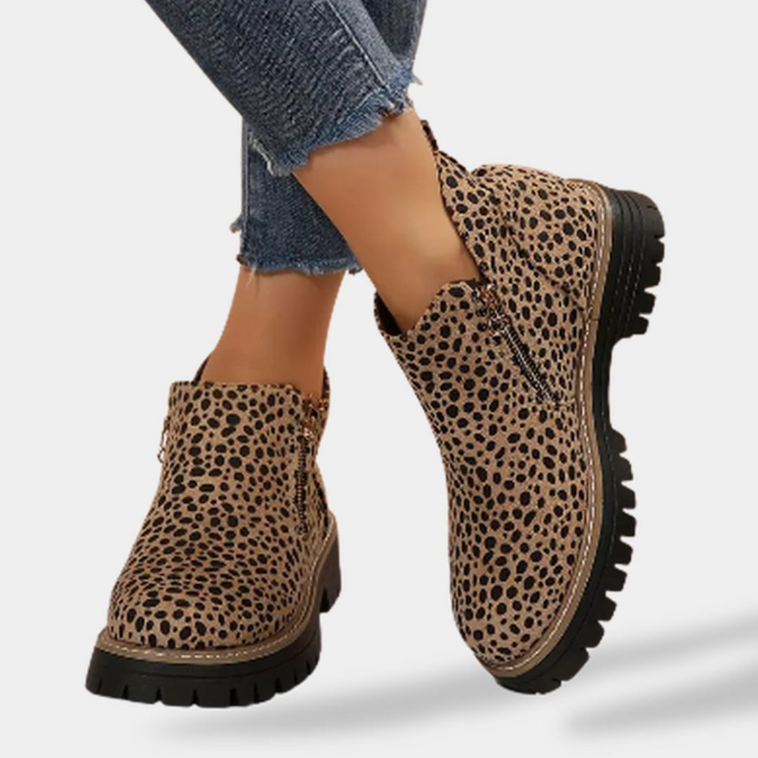 EVERRET LEOPARD BOOTS