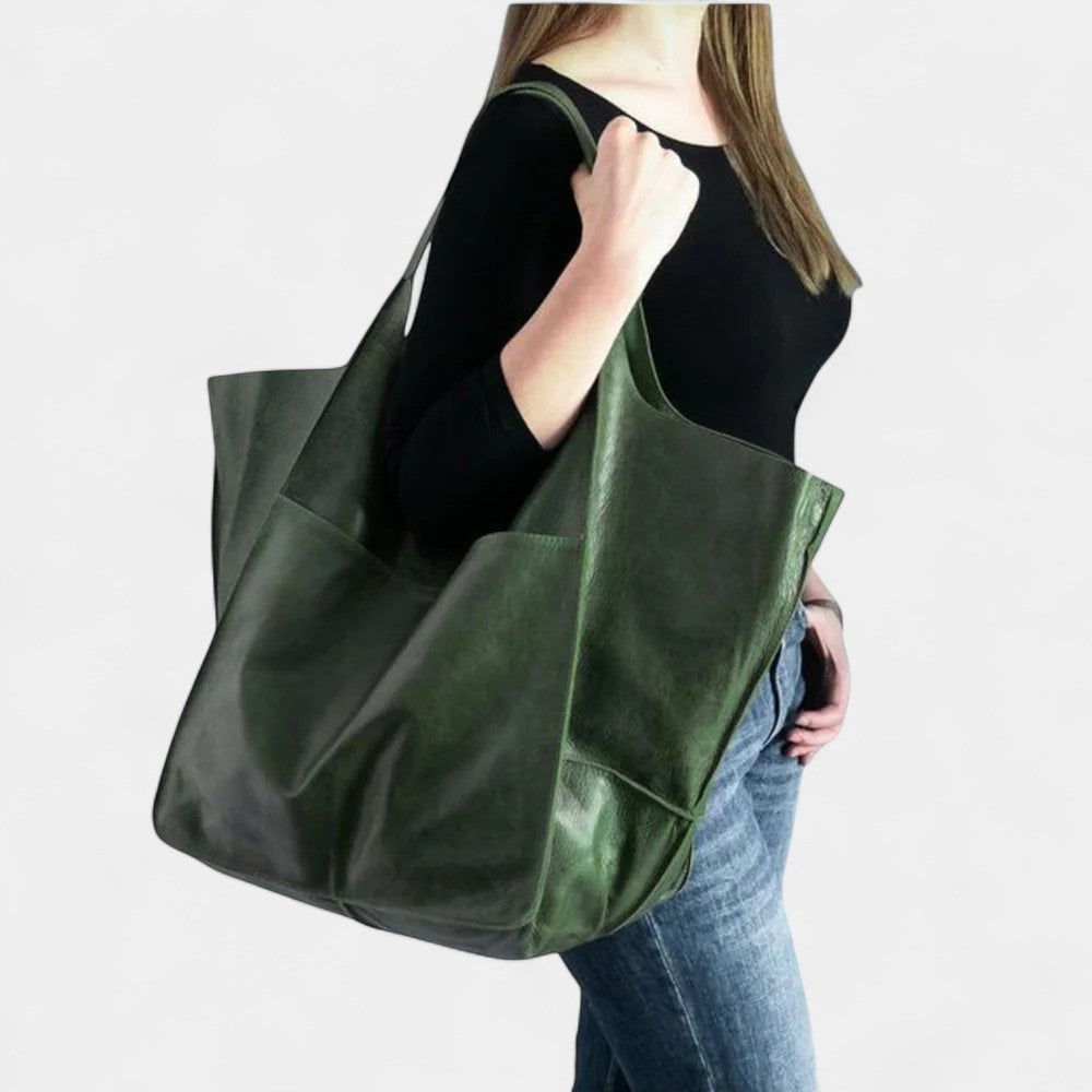 EVERRET LEATHER TOTE BAG