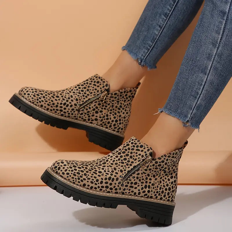 EVERRET LEOPARD BOOTS