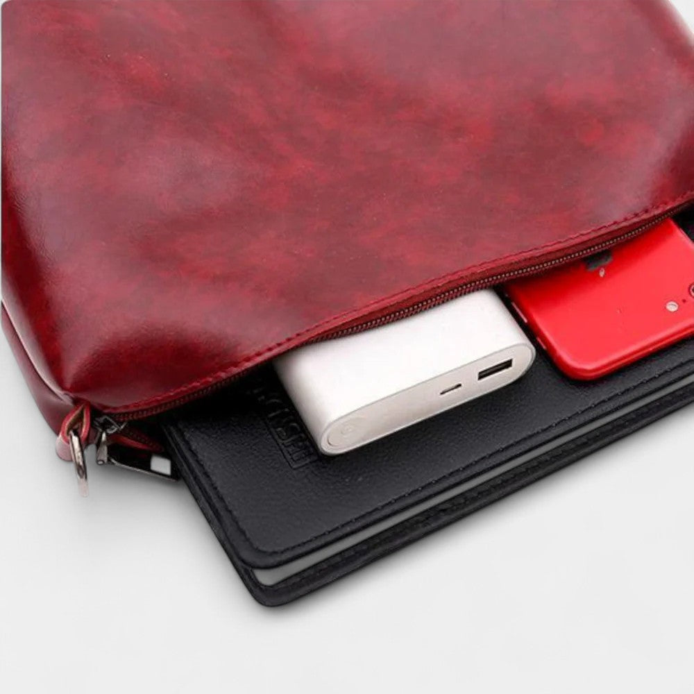 EVERRET 4-PIECE LEATHER BAG SET