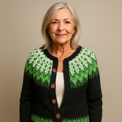 Laera & Cole  - Retro Icelandic Wool Cardigan