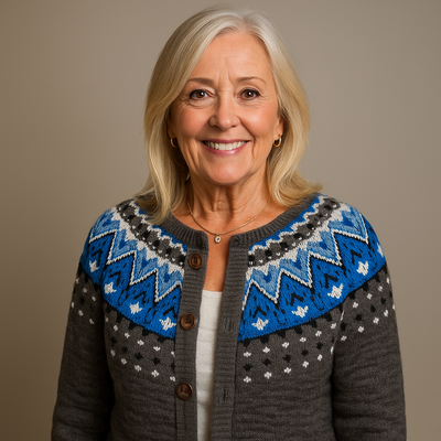 Laera & Cole  - Retro Icelandic Wool Cardigan