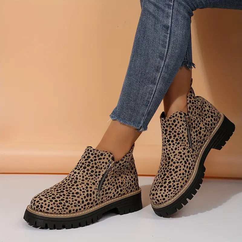 EVERRET LEOPARD BOOTS