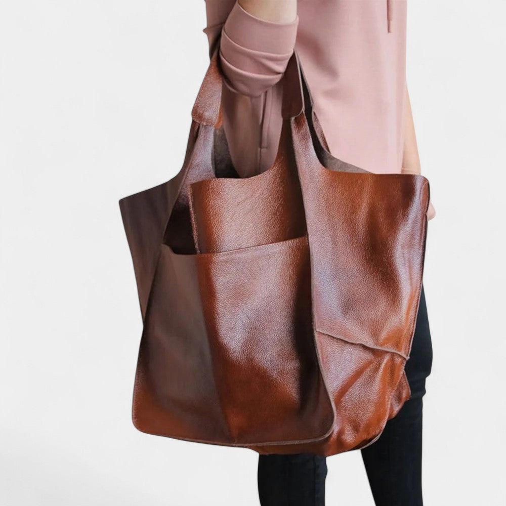 EVERRET LEATHER TOTE BAG