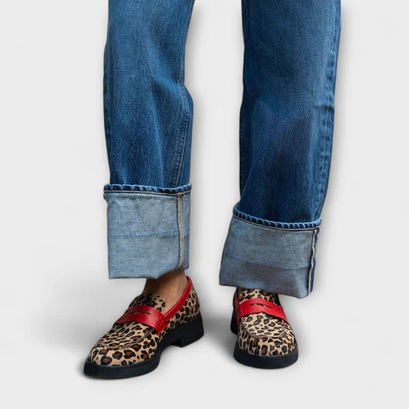 HART LEOPARD LOAFERS