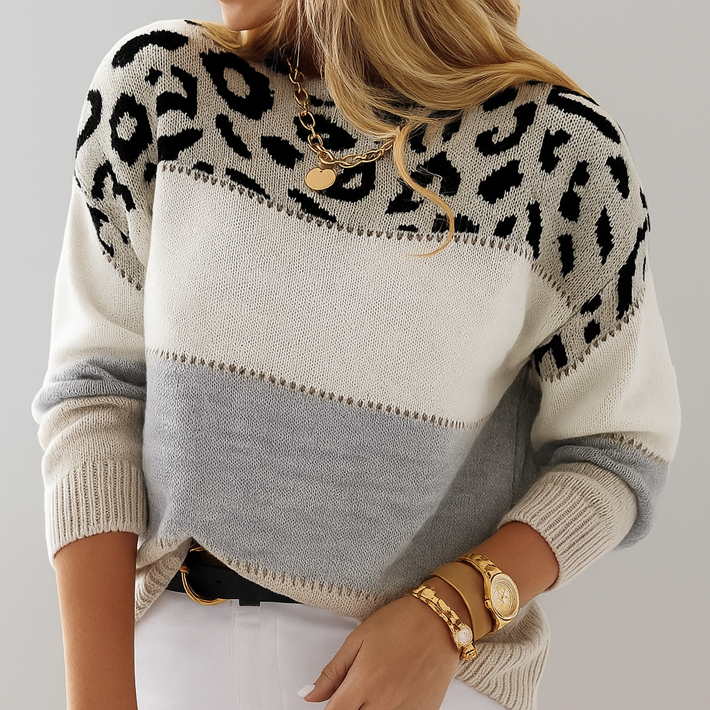 EVERRET LEOPARD SWEATER