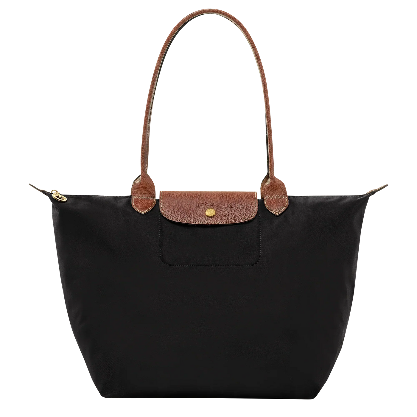 Longchamp-Style Lorent Tote Bag – Black