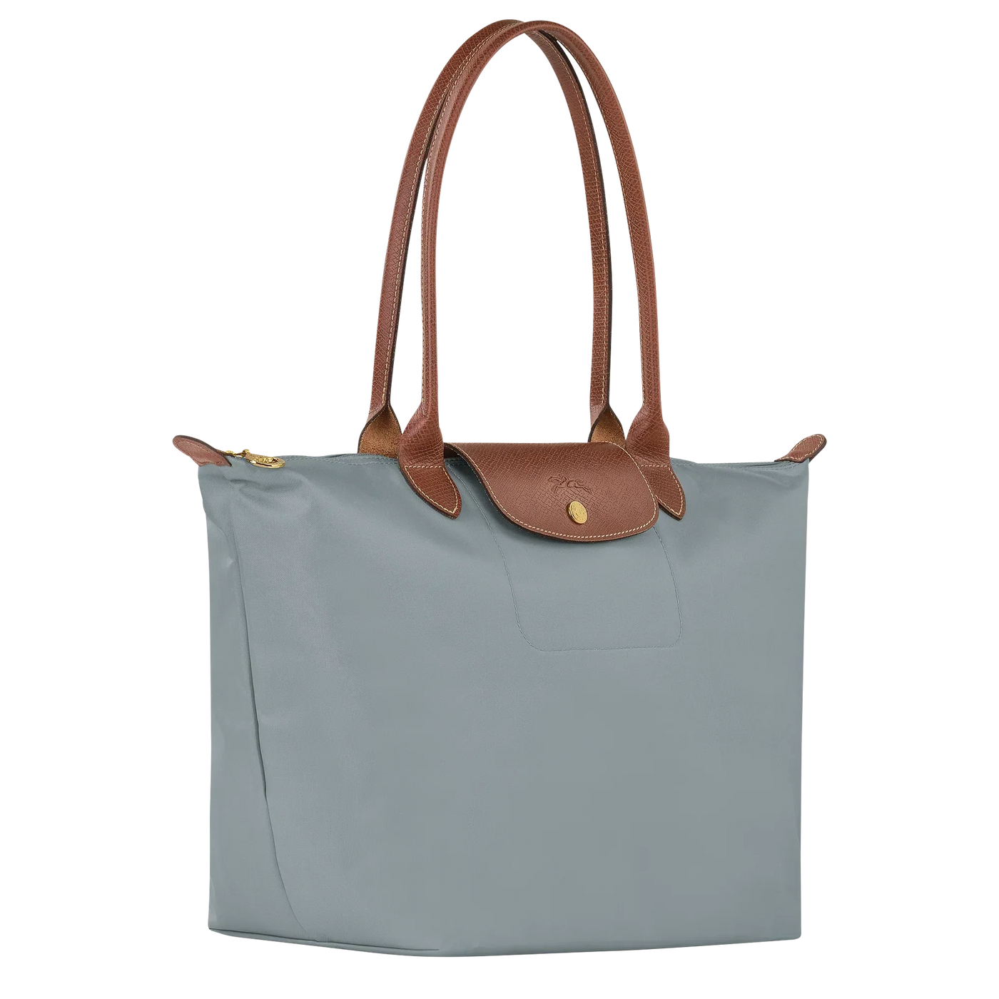 Longchamp-Style Lorent Tote Bag – Steel