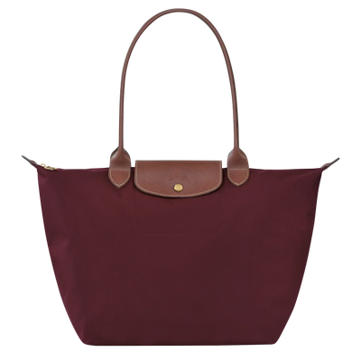 Longchamp-Style Lorent Tote Bag – Burgundy