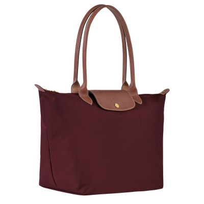 Longchamp-Style Lorent Tote Bag – Burgundy