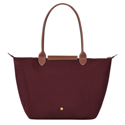 Longchamp-Style Lorent Tote Bag – Burgundy