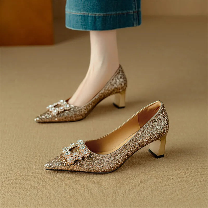 EVERRET GLITTER PUMPS