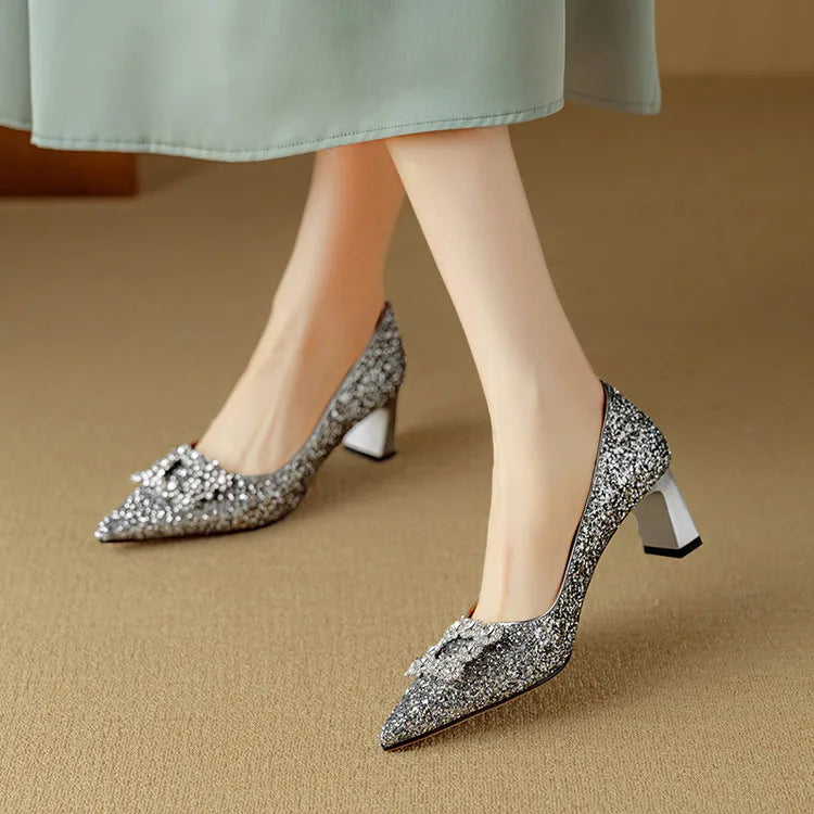 EVERRET GLITTER PUMPS