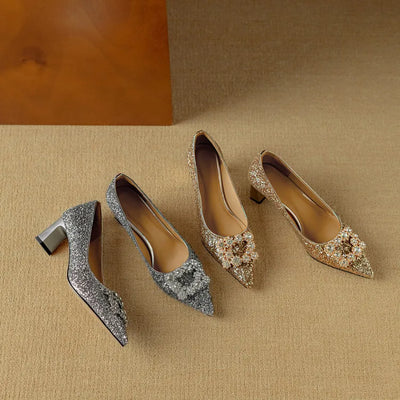 EVERRET GLITTER PUMPS