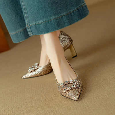 EVERRET GLITTER PUMPS
