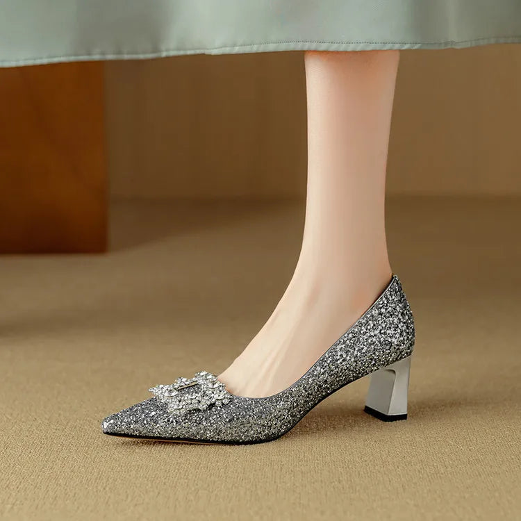 EVERRET GLITTER PUMPS