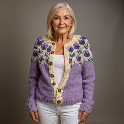 Laera & Cole - Classic Icelandic Wool Vintage Cardigan