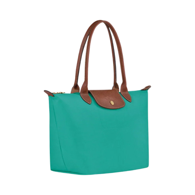 Longchamp-Style Lorent Tote Bag – Turquoise