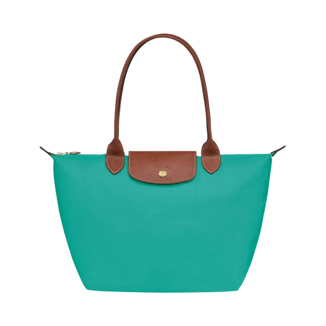 Longchamp-Style Lorent Tote Bag – Turquoise