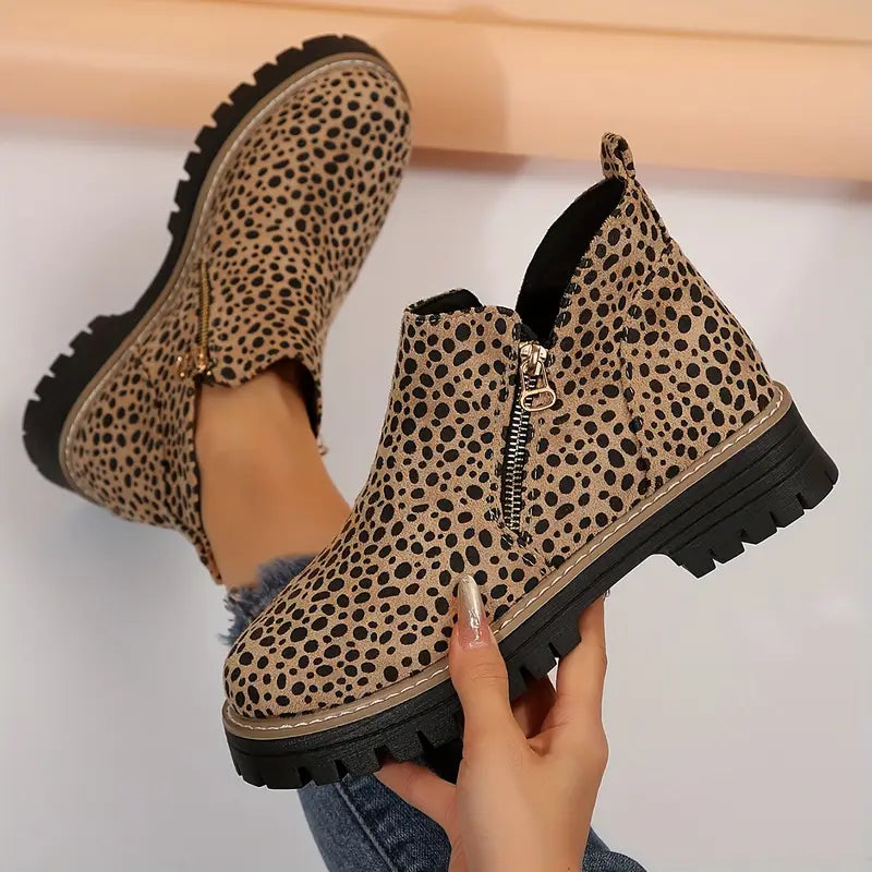 EVERRET LEOPARD BOOTS