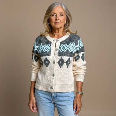 Laera & Cole  - Retro Icelandic Wool Cardigan