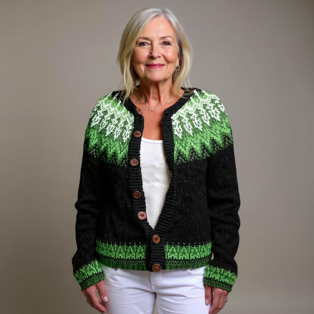 Laera & Cole  - Retro Icelandic Wool Cardigan