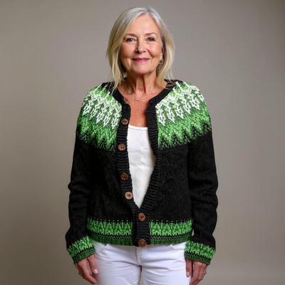 Laera & Cole  - Retro Icelandic Wool Cardigan