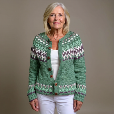 Laera & Cole - Retro Icelandic Wool Cardigan