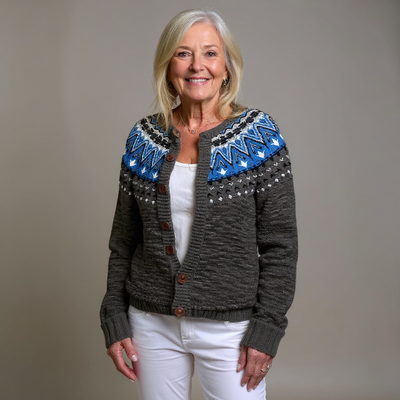 Laera & Cole  - Retro Icelandic Wool Cardigan