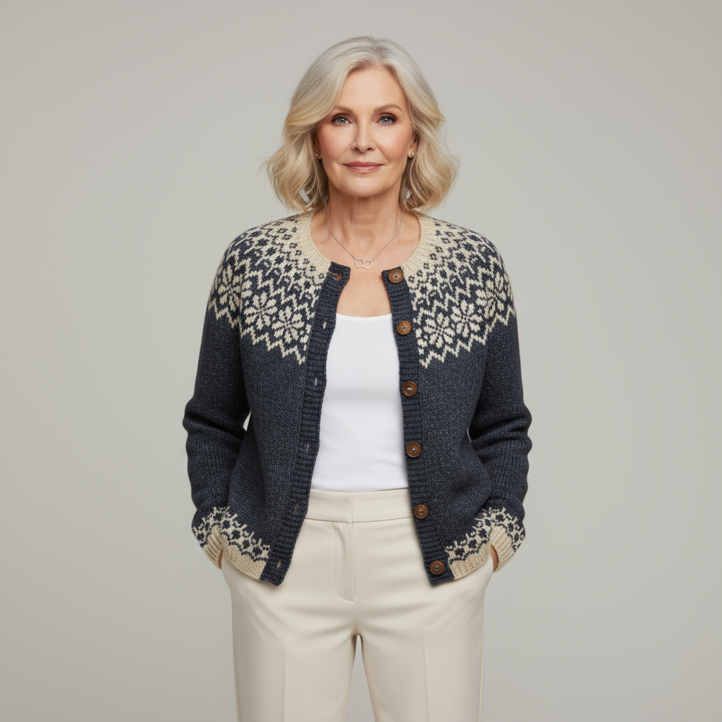 Laera & Cole - Classic Vintage Wool Knit Cardigan