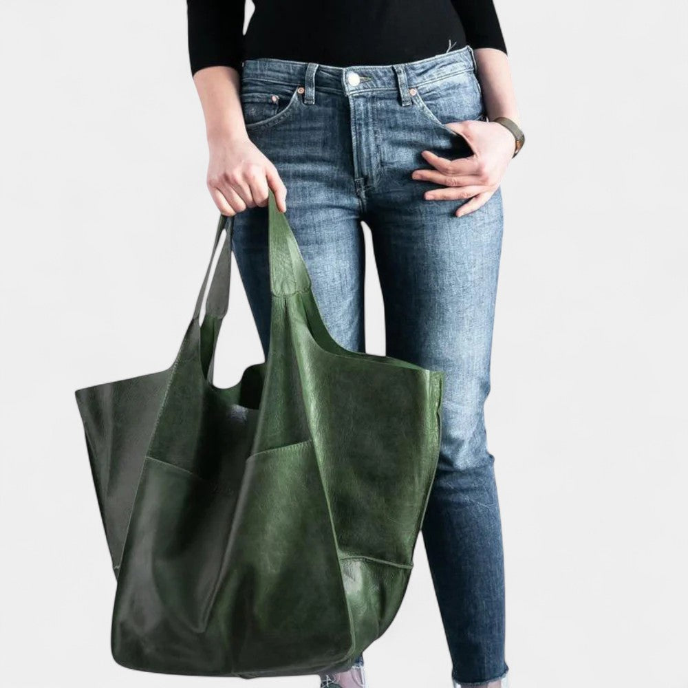 EVERRET LEATHER TOTE BAG
